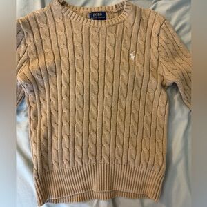 Polo Ralph Lauren Beige Cable Knit Sweater